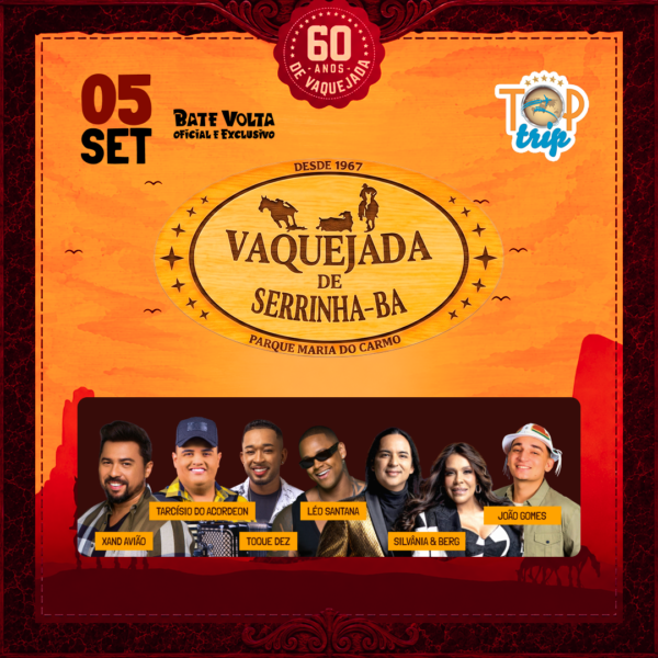 Bate volta Vaquejada de Serrinha - Dia 05/09